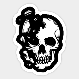 Skull head Sticker